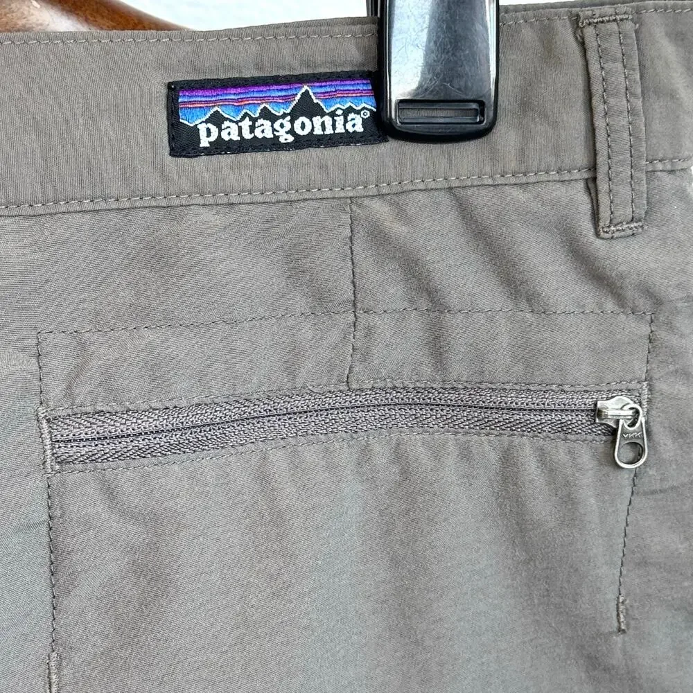 Patagonia Men’s Hiking Travel Shorts 36 Gray Nylon Stretch Outdoor Trail Casual